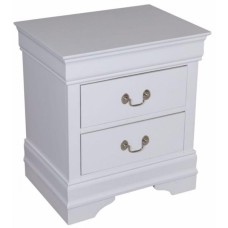 Louis Philippe Nightstand - White